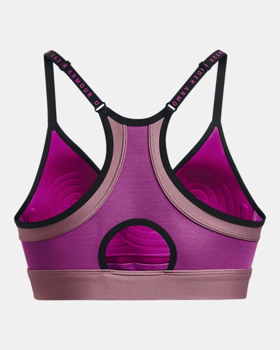 Women's UA Infinity Low Covered Sports Bra in Purple image number 11